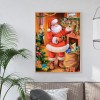Santa Claus  - Full Round Diamond - 30x40cm