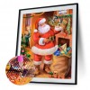 Santa Claus  - Full Round Diamond - 30x40cm