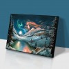 Snow Landscape - Full Round Diamond - 40x30cm