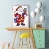 Santa Claus - Full Round Diamond - 30*40cm