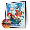 Santa Claus - Full Round Diamond - 30x40cm