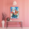 Santa Claus - Full Round Diamond - 30x40cm