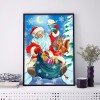 Santa Claus - Full Round Diamond - 30x40cm