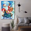 Santa Claus - Full Round Diamond - 30x40cm