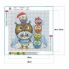 Owl and Penguin - Full Round Diamond - 30x30cm