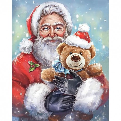 Santa Claus - Full Round Diamond - 45*55cm