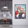 Santa Claus - Full Round Diamond - 45*55cm