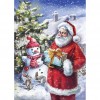 Santa Claus - Full Round Diamond - 30x40cm