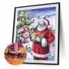 Santa Claus - Full Round Diamond - 30x40cm