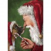 Santa Claus  - Full Round Diamond - 30x40cm