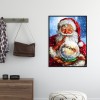 Santa Claus  - Full Round Diamond - 30x40cm