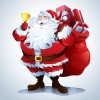 Santa Claus - Full Round Diamond - 30x30cm