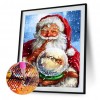 Santa Claus  - Full Round Diamond - 30x40cm