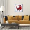 Santa Claus - Full Round Diamond - 30x30cm