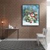 Christmas Snowman - Full Round Diamond - 30x40cm