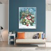 Christmas Snowman - Full Round Diamond - 30x40cm