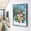 Christmas Snowman - Full Round Diamond - 30x40cm