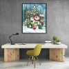 Christmas Snowman - Full Round Diamond - 30x40cm