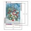 Christmas Snowman - Full Round Diamond - 30x40cm