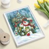 Christmas Snowman - Full Round Diamond - 30x40cm