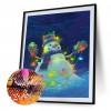 Santa Claus - Full Round Diamond - 30x40cm