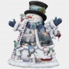 Snowman - Full Round Diamond - 40x40cm