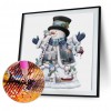 Snowman - Full Round Diamond - 40x40cm