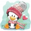 Penguin - Full Round Diamond - 30x30cm
