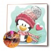 Penguin - Full Round Diamond - 30x30cm