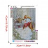 Snowman  - Full Round Diamond - 30x40cm