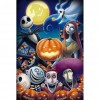 Animated Halloween  - Full Round Diamond - 30x40cm