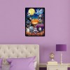 Animated Halloween  - Full Round Diamond - 30x40cm