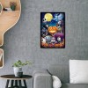 Animated Halloween  - Full Round Diamond - 30x40cm