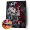 Animated Halloween  - Full Round Diamond - 30x40cm