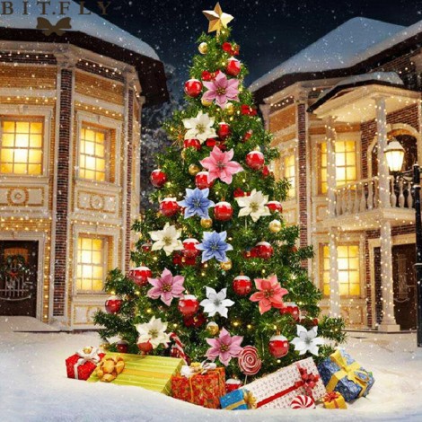 Christmas Tree - Full Round Diamond - 30x30cm