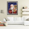 Santa Claus - Full Round Diamond - 30x40cm