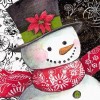 Christmas Snowman - Full Round Diamond - 30x30cm