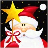 Santa Claus - Full Round Diamond - 30x30cm