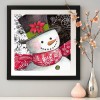 Christmas Snowman - Full Round Diamond - 30x30cm