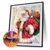 Santa Claus - Full Round Diamond - 30x40cm