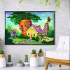 Carrot House - Full Round Diamond - 40*30cm