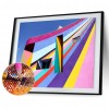 Pink Wall - Full Round Diamond - 40*30cm