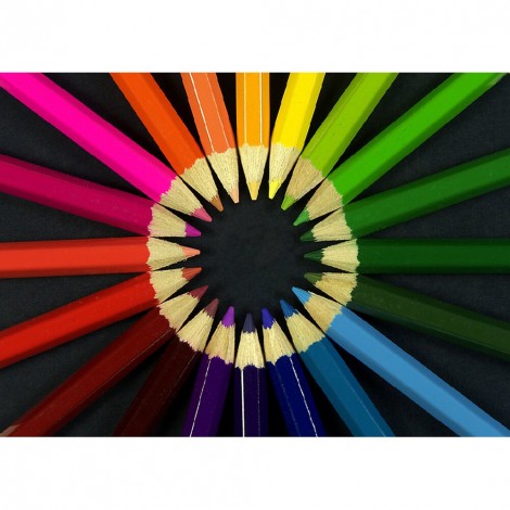 Abstract - Full Round Diamond - 40x30cm