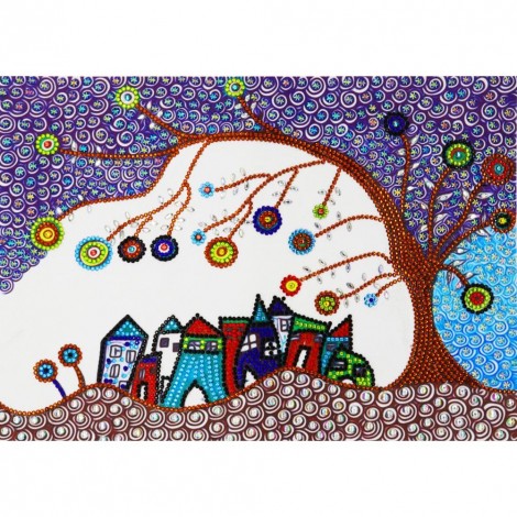 Tree - Special Shaped Diamond - 30x40cm