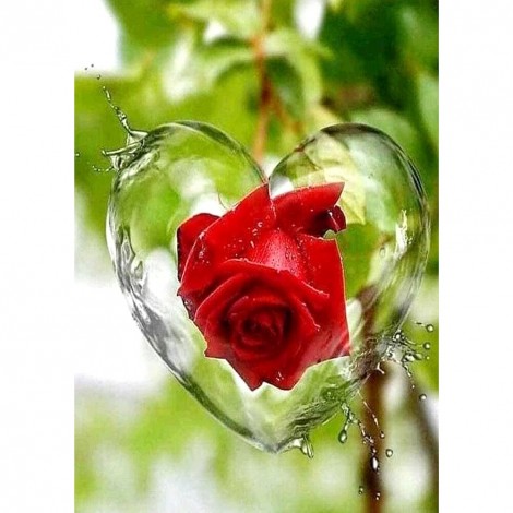 Love Rose - Full Round Diamond - 30x40cm