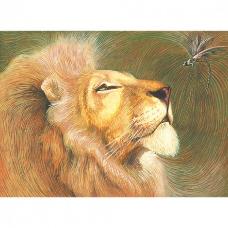 Kits Lion Spider s - Full Round Diamond - 40x30cm