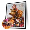Retro Tea - Full Round Diamond - 30x40cm