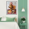 Retro Tea - Full Round Diamond - 30x40cm