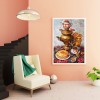 Retro Tea - Full Round Diamond - 30x40cm