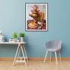 Retro Tea - Full Round Diamond - 30x40cm